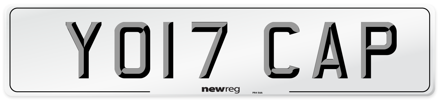 YO17 CAP Number Plate from New Reg